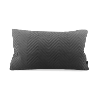 Gek op kussens! Sierkussen Dark Grey Chevron Velvet Long | 30 x 50 cm | Velvet/Polyester