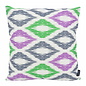 Sierkussen Diamond Groen/Paars - Outdoor | 45 x 45 cm | Katoen/Polyester