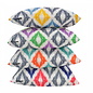 Sierkussen Diamond Oranje/Aqua - Outdoor | 45 x 45 cm | Katoen/Polyester