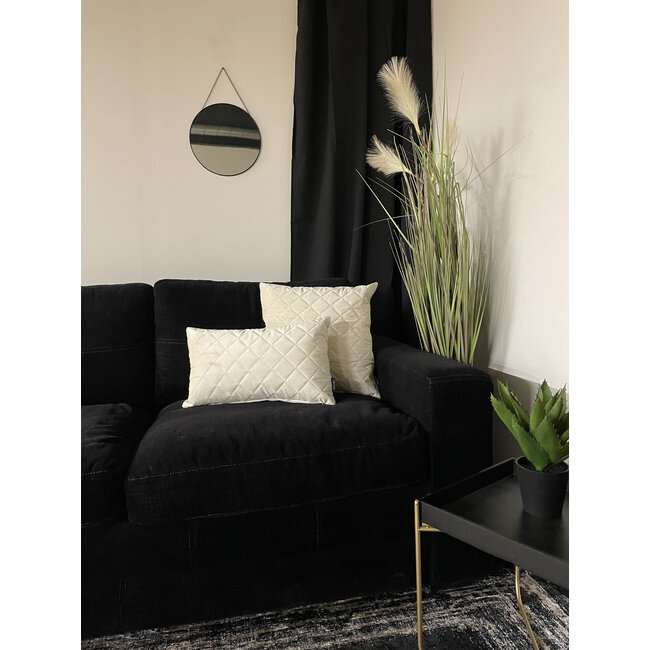 Sierkussen French Velvet Creme | 30 x 50 cm | Velvet/Polyester