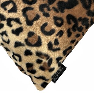 Sierkussen Furry Leopard | 45 x 45 cm | Polyester