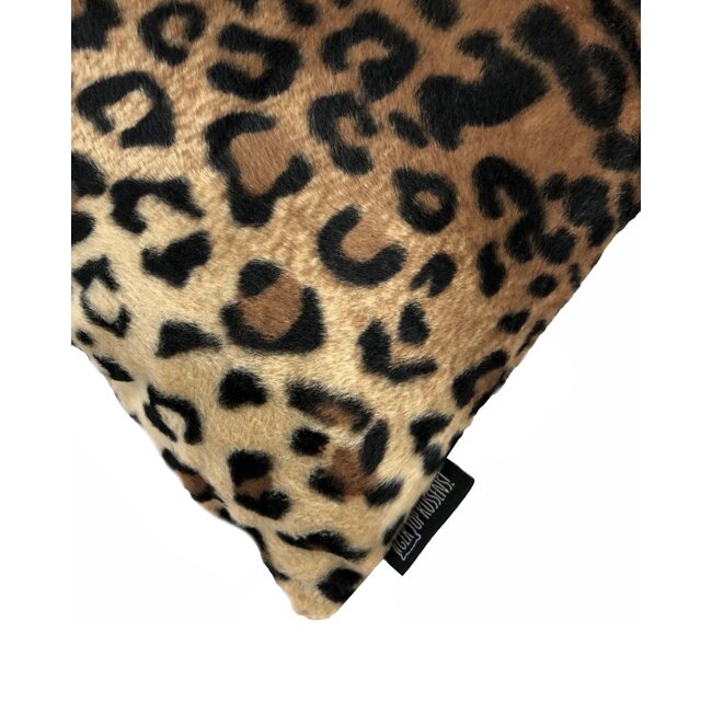 Sierkussen Furry Leopard | 45 x 45 cm | Polyester