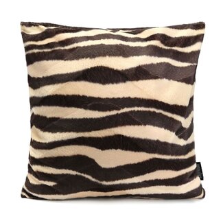Gek op kussens! Sierkussen Furry Zebra | 45 x 45 cm | Polyester