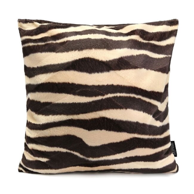 Sierkussen Furry Zebra | 45 x 45 cm | Polyester