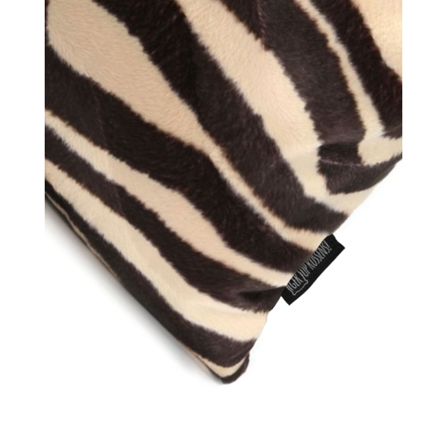Sierkussen Furry Zebra | 45 x 45 cm | Polyester