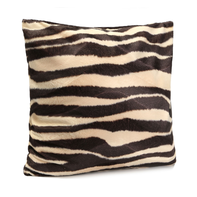 Sierkussen Furry Zebra | 45 x 45 cm | Polyester