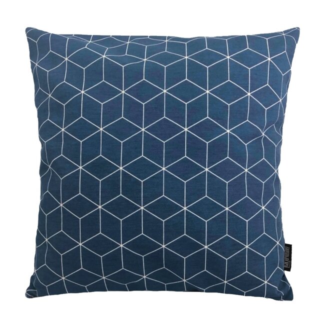 Sierkussen Geometric Blue | 45 x 45 cm | Katoen/Polyester