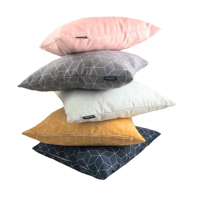 Sierkussen Geometric Mint | 45 x 45 cm | Katoen/Polyester