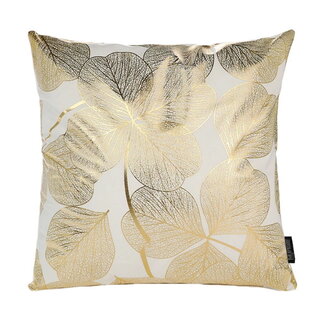 Gek op kussens! Sierkussen Gold Flowers | 45 x 45 cm | Katoen/Polyester