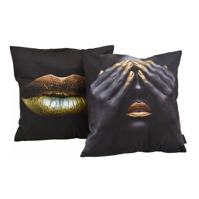 Sierkussen Gold Woman | 45 x 45 cm | Katoen/Polyester