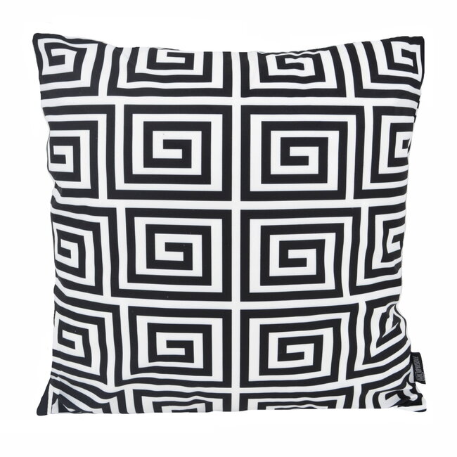 Sierkussen Greek Maze | 45 x 45 cm | Katoen/Polyester