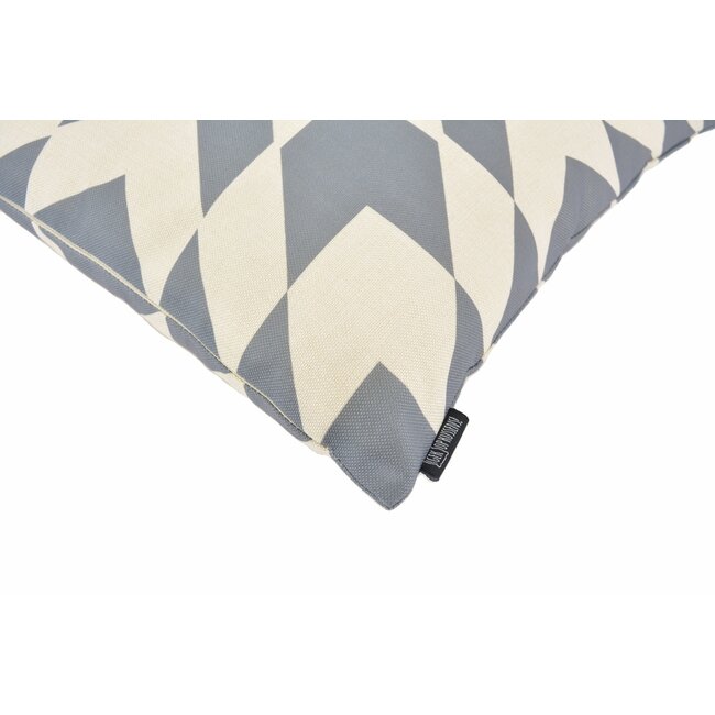 Sierkussen Grey Aztec | 45 x 45 cm | Katoen/Linnen