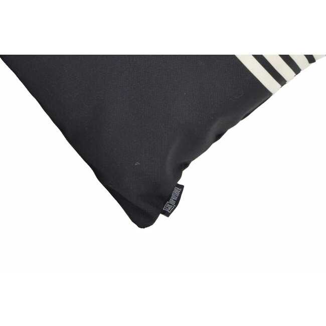 Sierkussen Half Stripes | 45 x 45 cm | Katoen/Linnen