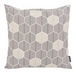 Sierkussen Hexagon Grijs | 45 x 45 cm | Katoen/Polyester