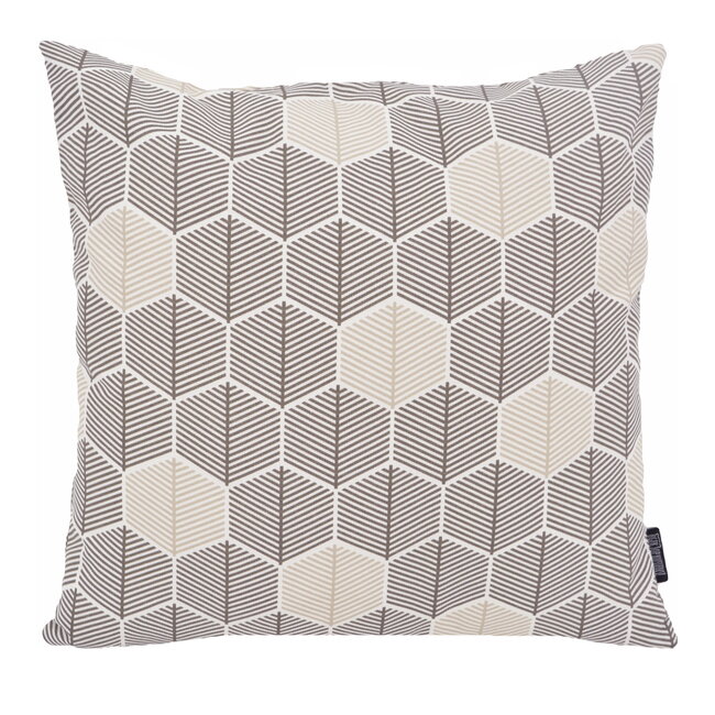 Sierkussen Hexagon Grijs | 45 x 45 cm | Katoen/Polyester