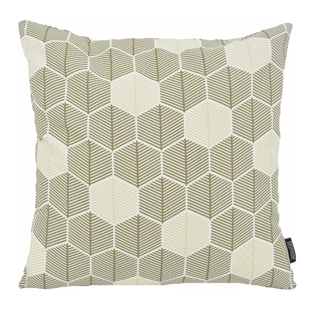 Sierkussen Hexagon Groen | 45 x 45 cm | Katoen/Polyester