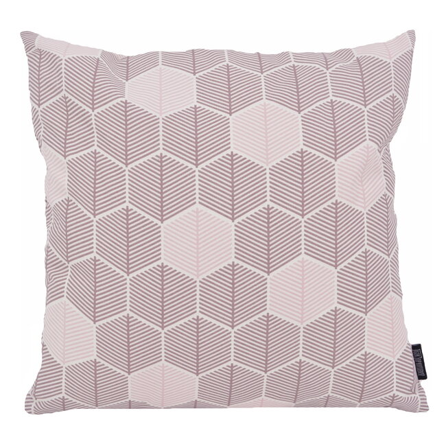 Sierkussen Hexagon Paars | 45 x 45 cm | Katoen/Polyester