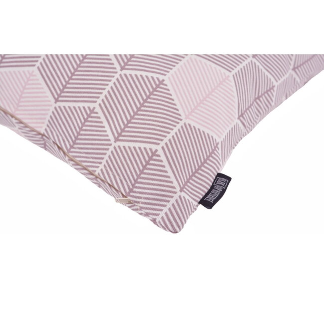 Sierkussen Hexagon Paars | 45 x 45 cm | Katoen/Polyester