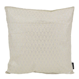 Sierkussen Hila Silver / White | 45 x 45 cm | Polyester