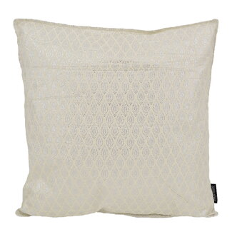 Gek op kussens! Sierkussen Hila Silver / White | 45 x 45 cm | Polyester