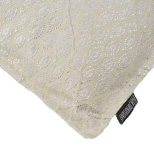 Sierkussen Hila Silver / White | 45 x 45 cm | Polyester