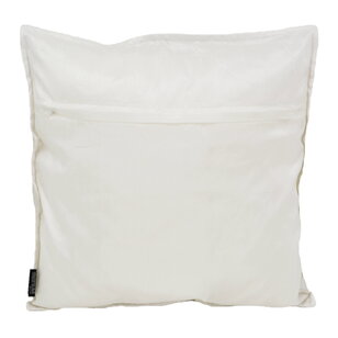 Sierkussen Hila Silver / White | 45 x 45 cm | Polyester
