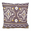 Sierkussen Indian Style Aubergine | 45 x 45 cm | Katoen/Linnen