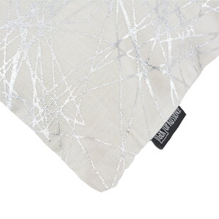 Sierkussen Isha Silver / White | 45 x 45 cm | Katoen
