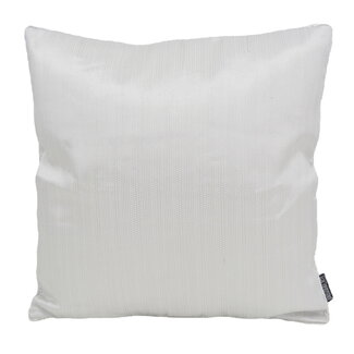 Gek op kussens! Sierkussen Ishaan White / Silver | 45 x 45 cm | Polyester