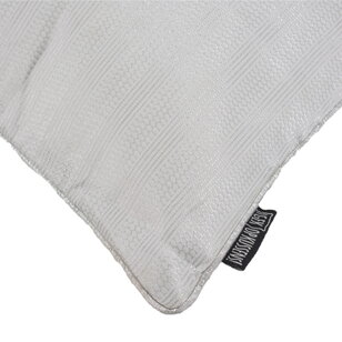Sierkussen Ishaan White / Silver | 45 x 45 cm | Polyester