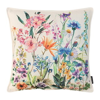 Gek op kussens! Sierkussen Jacquard Flowers | 45 x 45 cm | Jacquard/Katoen