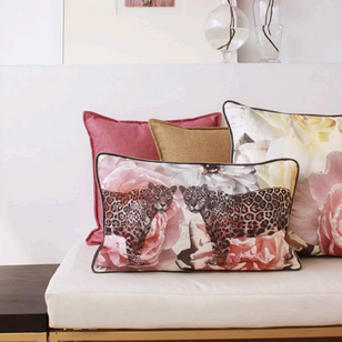 Sierkussen Jacquard Velvet Flowers | 45 x 45 cm | Velvet/Polyester