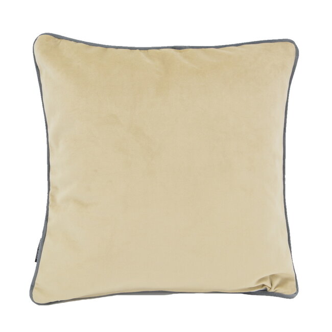 Sierkussen Jacquard Velvet White Flower | 45 x 45 cm | Velvet/Polyester