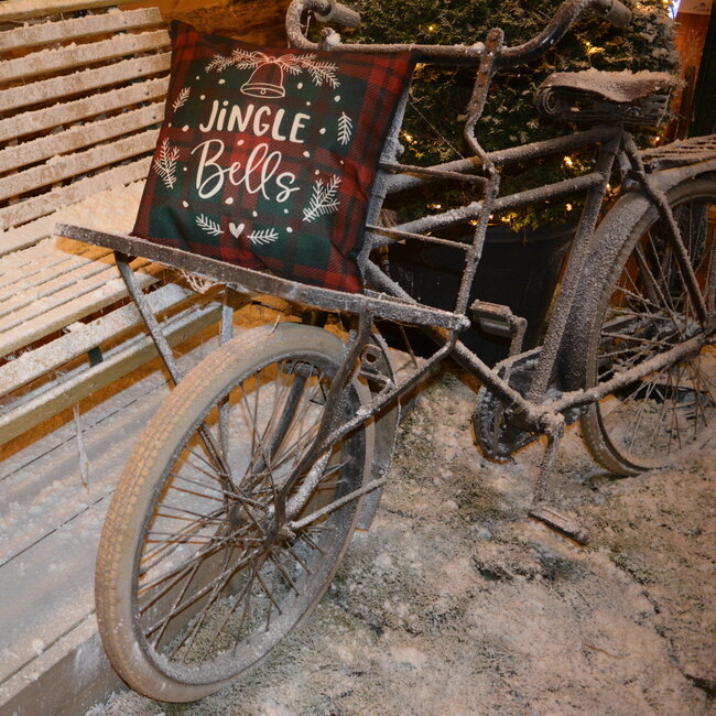 Sierkussen Jingle Bells | 45 x 45 cm | Katoen/Linnen