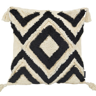 Sierkussen June Boho Black | 45 x 45 cm | Katoen