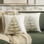 Sierkussen Kerstboom Zilver | 45 x 45 cm | Katoen/Polyester