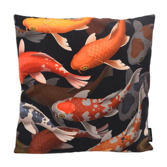 Gek op kussens! Sierkussen Koi Carps | 45 x 45 cm | Katoen/Polyester