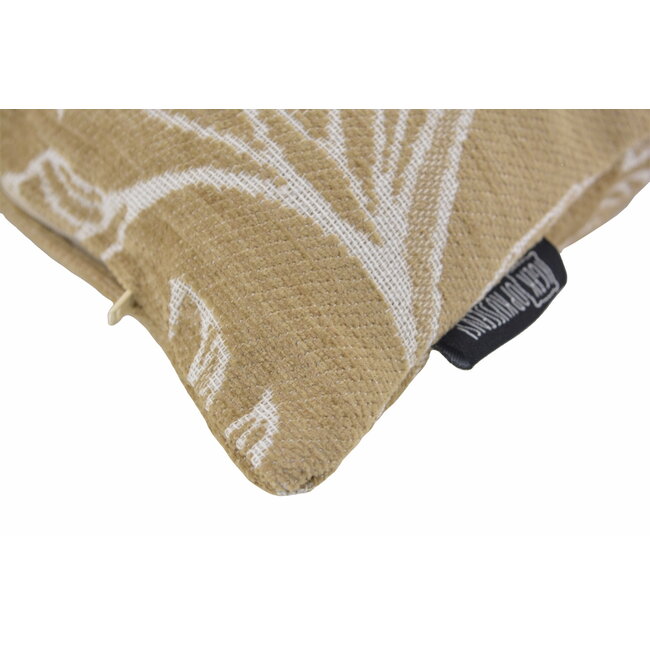 Sierkussen Lena Leafs Beige | 45 x 45 cm | Katoen/Polyester