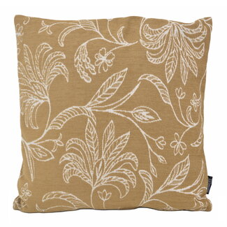 Gek op kussens! Sierkussen Lena Leafs Donkerbeige | 45 x 45 cm | Katoen/Polyester