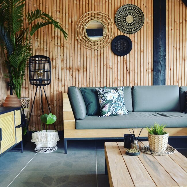 Sierkussen Leopard Leaf - Outdoor | 45 x 45 cm | Katoen/Polyester