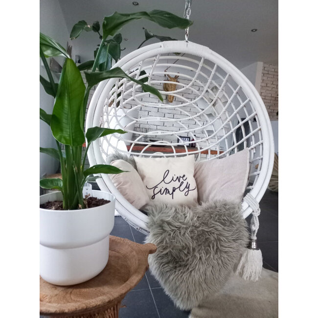 Sierkussen Live Simply  | 45 x 45 cm | Katoen/Linnen