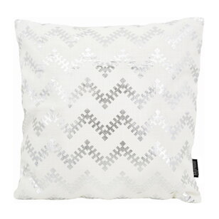 Sierkussen Lulu Silver / White | 45 x 45 cm | Katoen