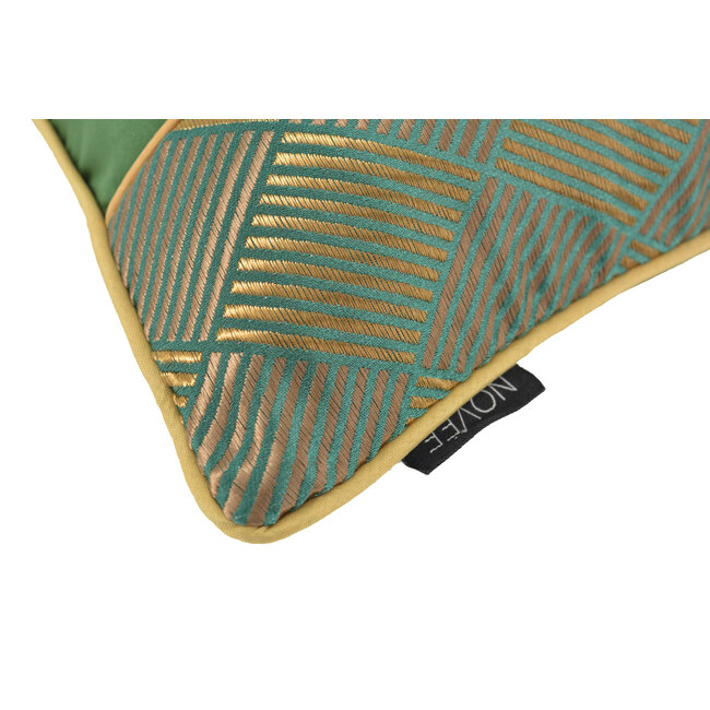 Sierkussen Luxury Green / Gold | 45 x 45 cm | Jacquard / Polyester