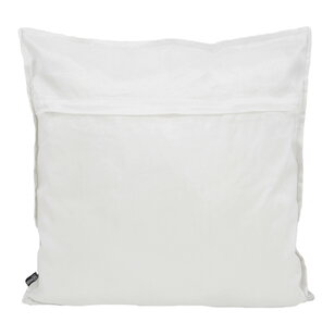 Sierkussen Maya White / Silver | 45 x 45 cm | Polyester
