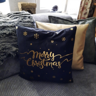 Sierkussen Merry Christmas | 45 x 45 cm | Katoen/Polyester