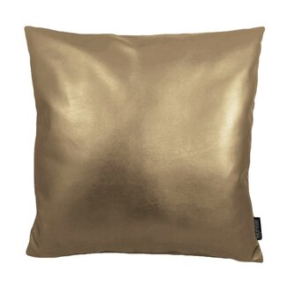 Gek op kussens! Sierkussen Metallic Gold | 45 x 45 cm | PU Leder