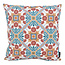 Sierkussen Mozaiek Rood/Petrol - Outdoor | 45 x 45 cm | Katoen/Polyester