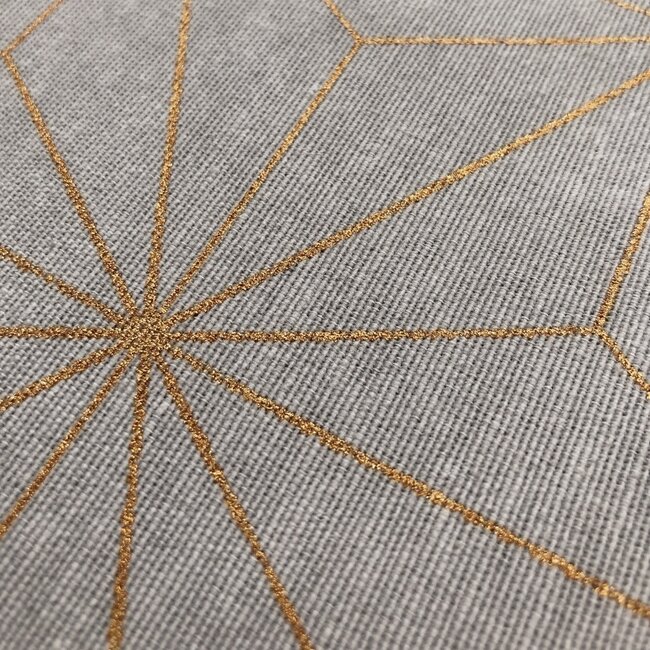 Sierkussen Nadal Grey/Gold | 45 x 45 cm | Katoen/Polyester