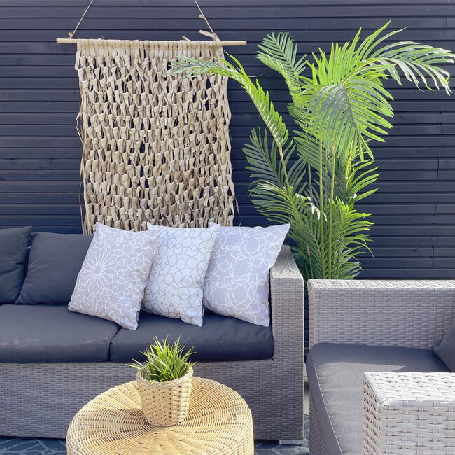 Sierkussen Natural Stars #2 - Outdoor | 45 x 45 cm | Katoen/Polyester