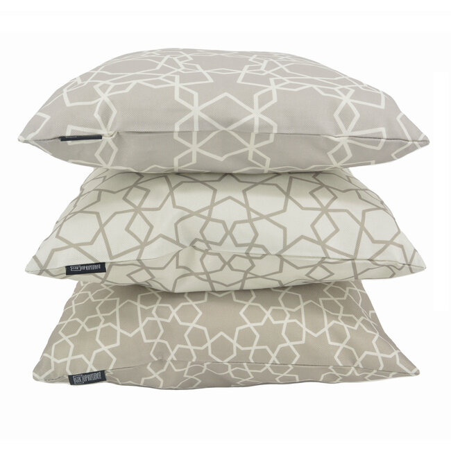 Sierkussen Natural Stars #3 - Outdoor | 45 x 45 cm | Katoen/Polyester
